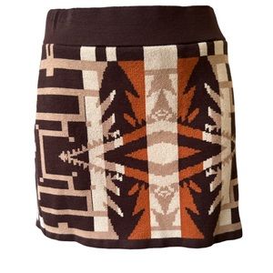 RALPH LAUREN DENIM & SUPPLY Native Pattern Mini Skirt Women S/P